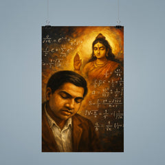 Srinivasa Ramanujan dream of Namagiri equations poster 9