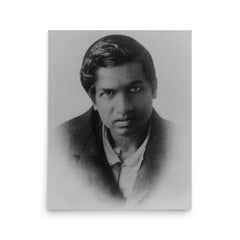 Srinivasa Ramanujan poster on a plain backdrop in size 16"x20".