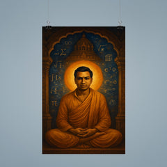 Srinivasa Ramanujan temple mathematics vision poster 9