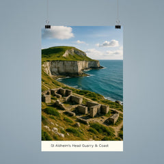 St Aldhelm's Head Quarry and Coast England poster 9