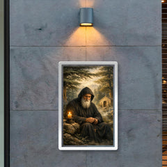 St Charbel in cedar forest silence poster 2