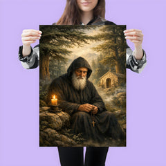St Charbel in cedar forest silence poster 3