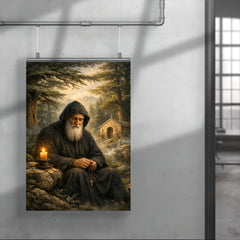 St Charbel in cedar forest silence poster 4