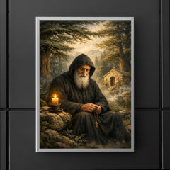 St Charbel in cedar forest silence poster 5