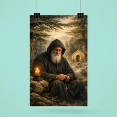 St Charbel in cedar forest silence poster 6