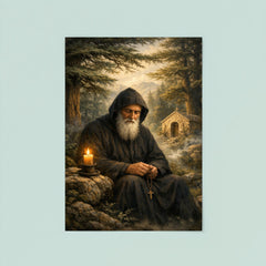 St Charbel in cedar forest silence poster 8