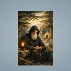 St Charbel in cedar forest silence poster 9