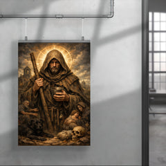 St Drogo patron of the unwanted hooded poster 4