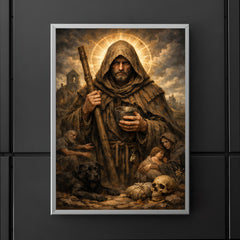 St Drogo patron of the unwanted hooded poster 5