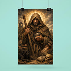 St Drogo patron of the unwanted hooded poster 6