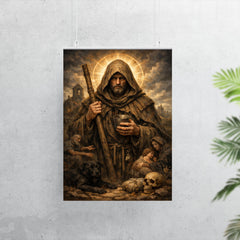 St Drogo patron of the unwanted hooded poster 7