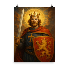 St Erik poster on a plain backdrop in size 8"x10".