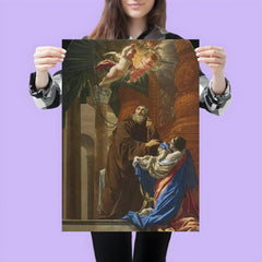 St Francis of Paola Resuscitating a Child by Simon Vouet poster 3