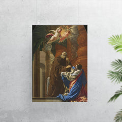 St Francis of Paola Resuscitating a Child by Simon Vouet poster 7