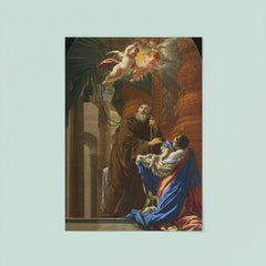 St Francis of Paola Resuscitating a Child by Simon Vouet poster 8