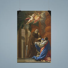 St Francis of Paola Resuscitating a Child by Simon Vouet poster 9