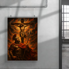 St Longinus beneath the crucifixion sky poster 4