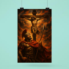 St Longinus beneath the crucifixion sky poster 6