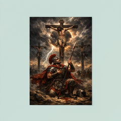 St Longinus beneath the crucifixion storm poster 8