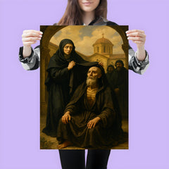 St Marina the Monk revealed in monastery court poster 3