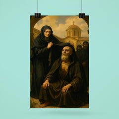St Marina the Monk revealed in monastery court poster 6
