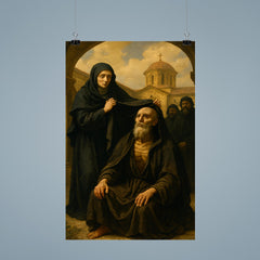 St Marina the Monk revealed in monastery court poster 9