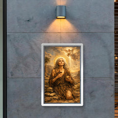 St Mary of Egypt in the wilderness poster 2