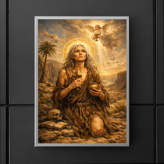 St Mary of Egypt in the wilderness poster 5