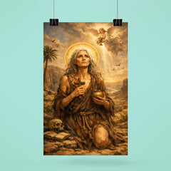 St Mary of Egypt in the wilderness poster 6
