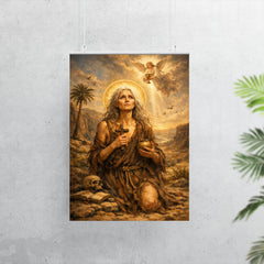 St Mary of Egypt in the wilderness poster 7