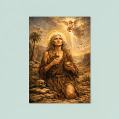 St Mary of Egypt in the wilderness poster 8