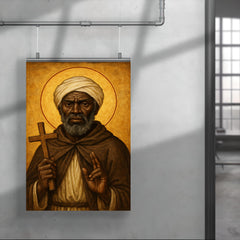 St Moses the Black icon portrait poster 4