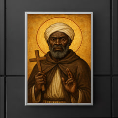 St Moses the Black icon portrait poster 5