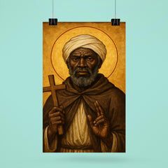 St Moses the Black icon portrait poster 6