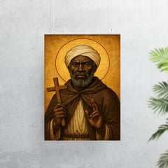 St Moses the Black icon portrait poster 7