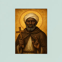 St Moses the Black icon portrait poster 8