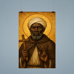 St Moses the Black icon portrait poster 9