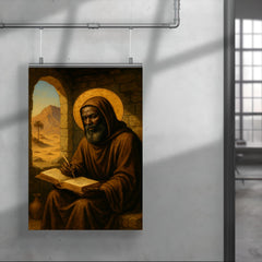 St Moses the Black in desert cell poster 4
