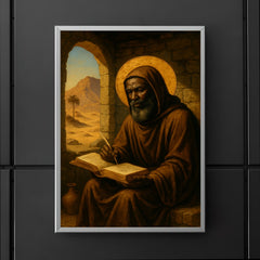 St Moses the Black in desert cell poster 5