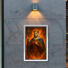 St Olga of Kiev among avenging flames poster 2