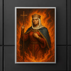 St Olga of Kiev among avenging flames poster 5