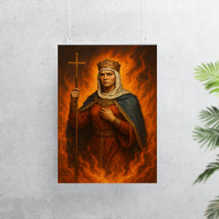 St Olga of Kiev among avenging flames poster 7