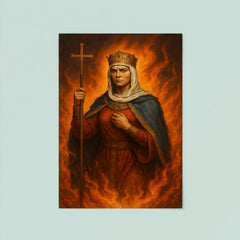 St Olga of Kiev among avenging flames poster 8