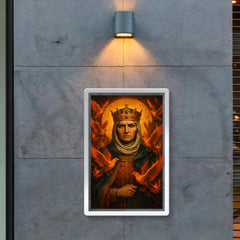 St Olga of Kyiv with burning birds poster 2