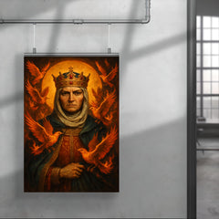St Olga of Kyiv with burning birds poster 4