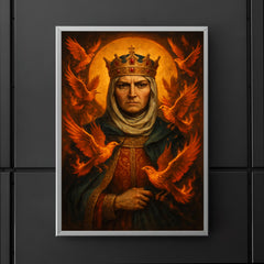 St Olga of Kyiv with burning birds poster 5