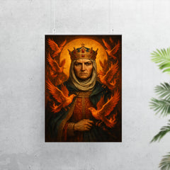 St Olga of Kyiv with burning birds poster 7