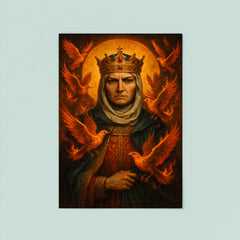 St Olga of Kyiv with burning birds poster 8