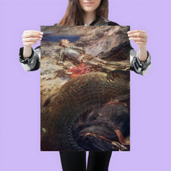 St. George and the Dragon by Briton Riviere poster 3