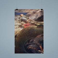 St. George and the Dragon by Briton Riviere poster 9